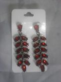 Brinco Vermelho Rubi